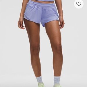 lululemon athletica Hotty Hot low-rise 2.5 Lilac Athletic Shorts